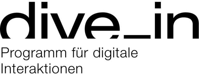 Logo dive in, Programm f&uuml;r digitale Interaktion