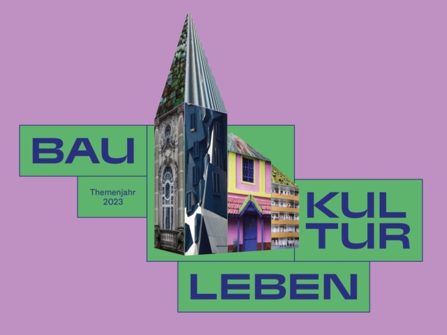 Logo Baukultur leben &ndash; Kulturland Brandenburg 2023